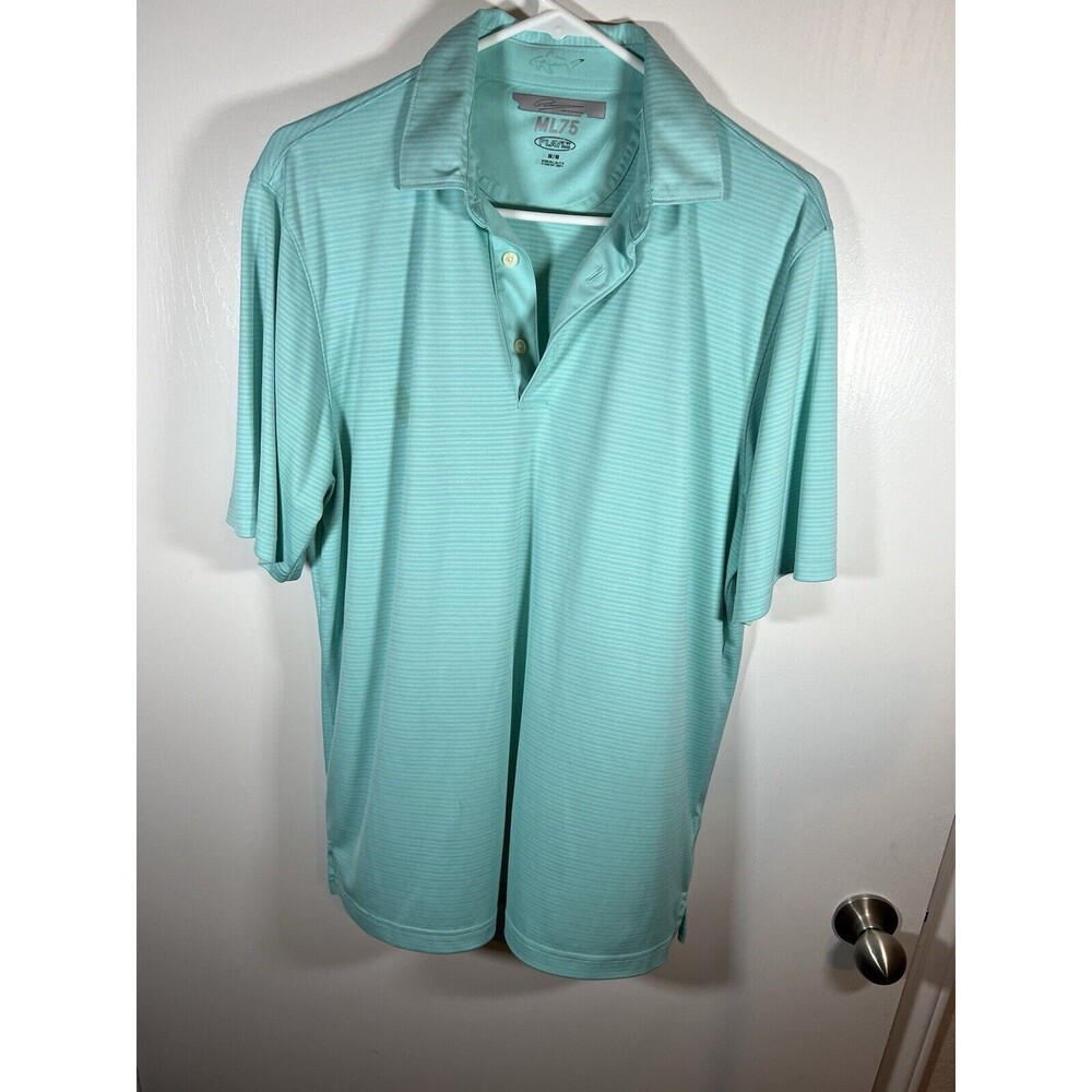 Greg Norman ML 75 Polo play dry Golf Shirt moisture wicking classic fit Medium